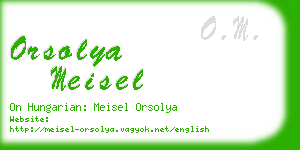 orsolya meisel business card